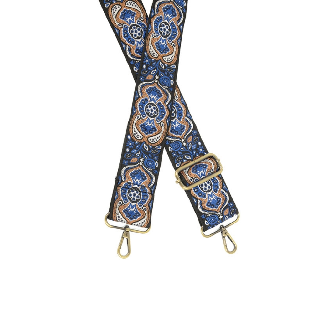 Heritage Paisley Embroidered Handbag Strap